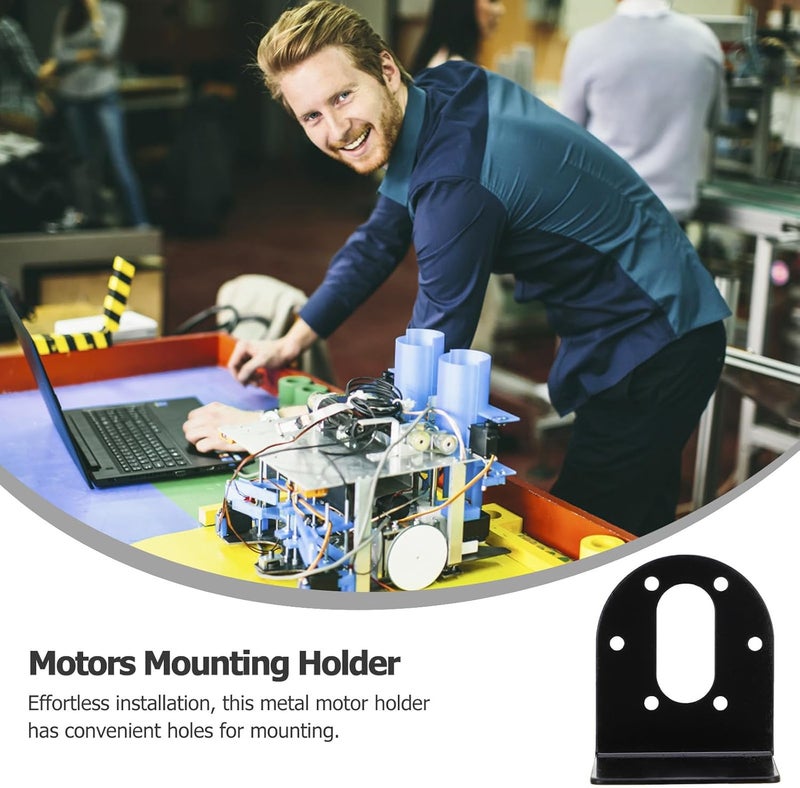 SECFOU، 2 قطعة من دعامات تركيب محركات التروس الكهربائية (DC Gear Motor Mounting Brackets)، أدوات لتثبيت محركات التروس ومقاعد داعمة - Image 4
