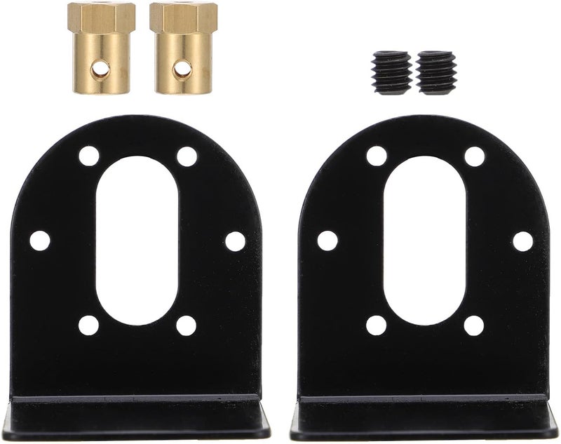 SECFOU، 2 قطعة من دعامات تركيب محركات التروس الكهربائية (DC Gear Motor Mounting Brackets)، أدوات لتثبيت محركات التروس ومقاعد داعمة - Image 1