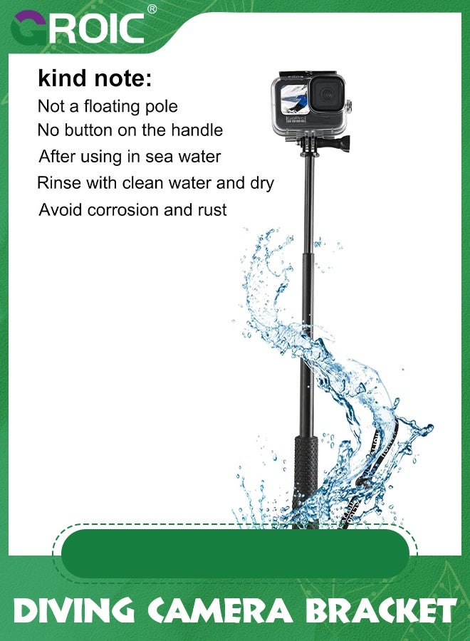 GROIC Selfie Stick, Digital Cameraa Photography Accessories, Camera Stick Pole, Portable Camera Monopod, Extendable Camera Monopod Extending Rod, Travel Rubber SLR Diving Stick  - Image 4
