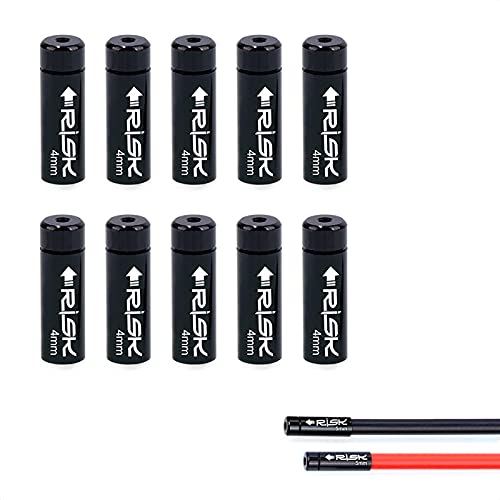 ALEOED 4mm 5mm Aluminum Alloy Bicycle Derailleur Shifter Cable Housing End Caps Ferrules for MTB Road Bike Brake Cable End Tip Caps(4mm) - Image 4