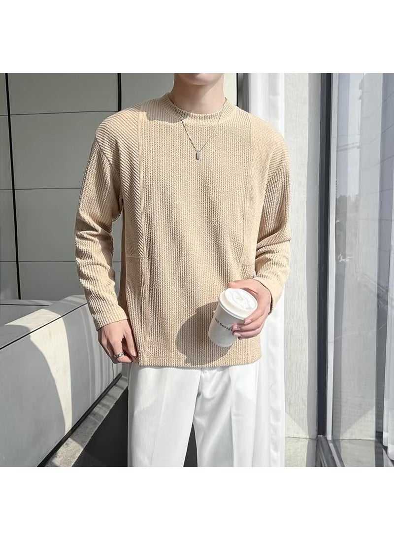 Mens Black Long-Sleeve Round Neck T-Shirt White - pzsku/ZFBED4B72106C0122211EZ/45/_/1732185588/2755b818-9ece-4dcd-88c9-e087cf86cb7e