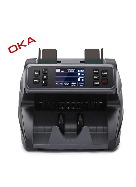 OKA Bill Counting for sorting and counting various currencies and detecting counterfeiting Dollar – EURO – Chinese yuan – Turkish lira / MIX102