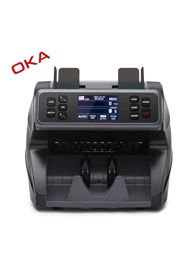 OKA OKA Bill Counting for sorting and counting various currencies and detecting counterfeiting Dollar – EURO – Chinese yuan – Turkish lira / MIX102  - Image 1
