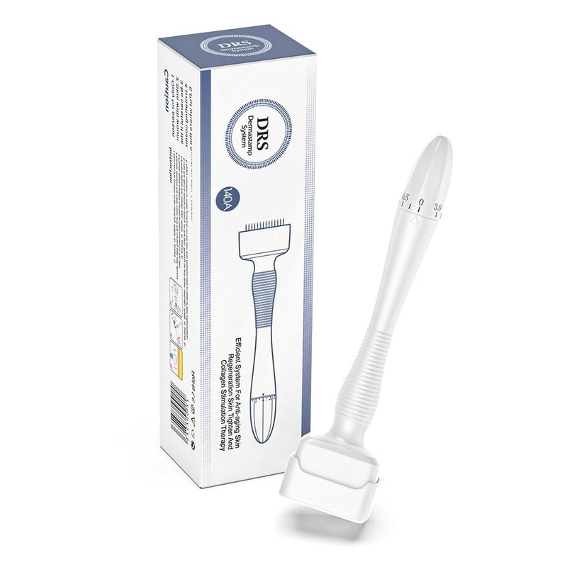 JB Export Derma Pen Stamp For men and Women Microneedle Pen for Body Hair Beard Growth Adjustable Microneedling Stamp For Skin 05mm 3mm Titanium Micro Needle Derma Stamp For Skin Care - Image 1