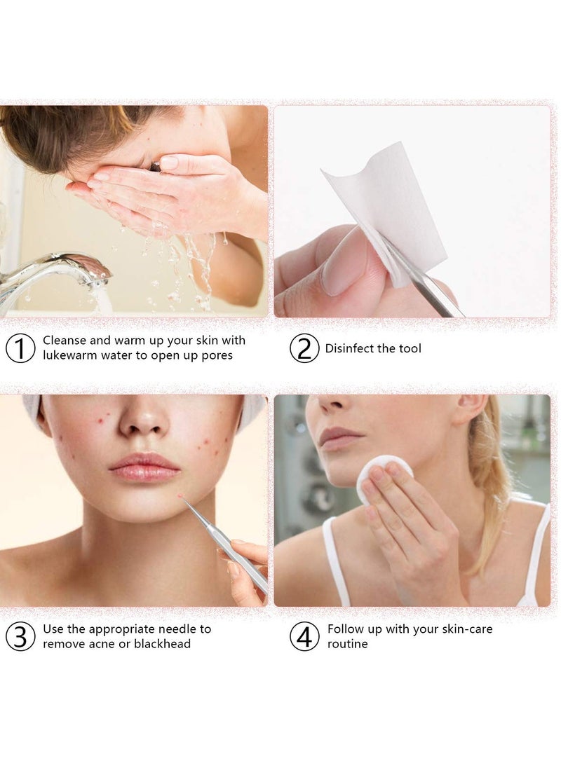 SYOSI - 6 Pcs Stocking Stuffers Blackhead Remover Kit Ingrown Hair Removal White Heads Removers Pore Extraction Tool Facial Skin - Image 1