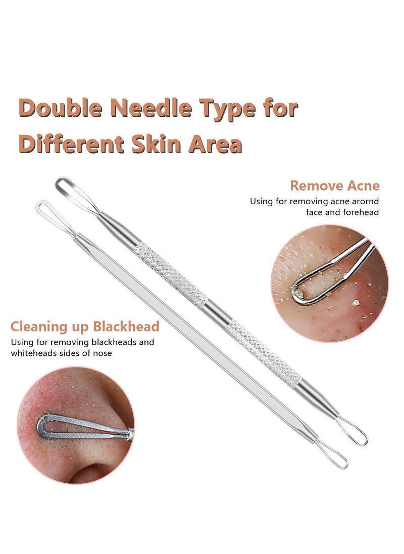 SYOSI - 6 Pcs Stocking Stuffers Blackhead Remover Kit Ingrown Hair Removal White Heads Removers Pore Extraction Tool Facial Skin - Image 1