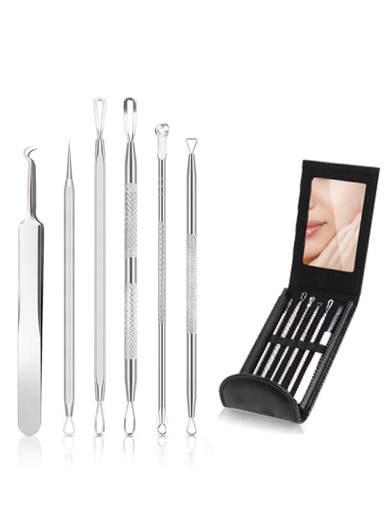 SYOSI - 6 Pcs Stocking Stuffers Blackhead Remover Kit Ingrown Hair Removal White Heads Removers Pore Extraction Tool Facial Skin - Image 1