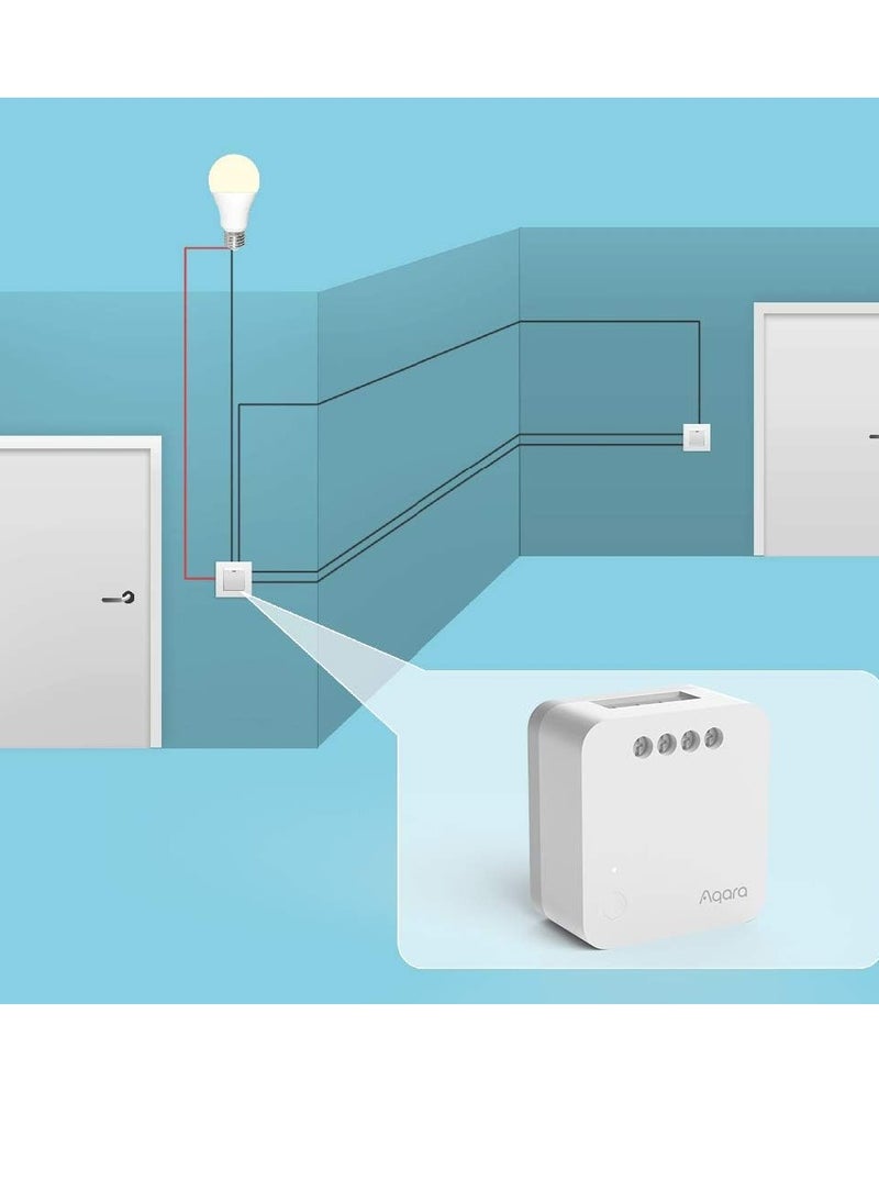 Aqara - Single Switch Module T1  No Neutral,Zigbee 3.0, Remote Control,Timer Mode,Voice Control Enabled, Energy Monitoring,Overheat & Overload Protection,Max. 5A (1250W),A Hub is required - Image 1