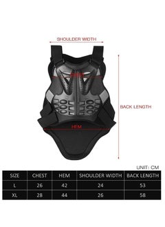 Generic Motorcycle Protective Jackets Sport MTB Racing Arm Chest Spine Full Body Protector Armor  - Image 4