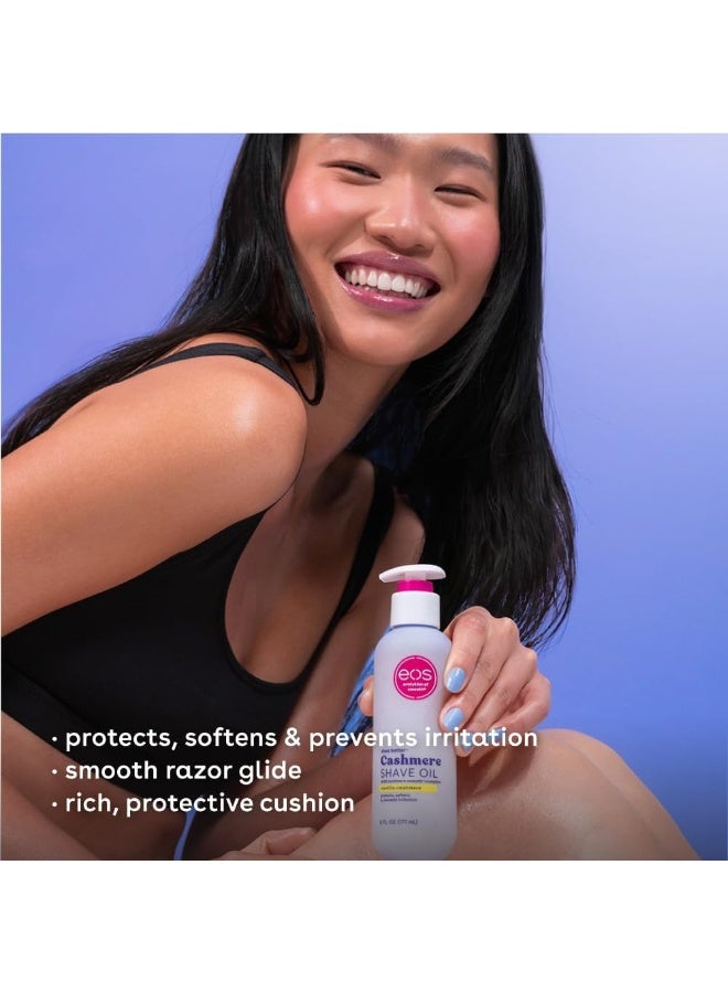 eos Cashmere Skin Collection Shave Oil- Vanilla Cashmere Scented, Entire Bikini Area-Approved, 6 fl oz - Image 2