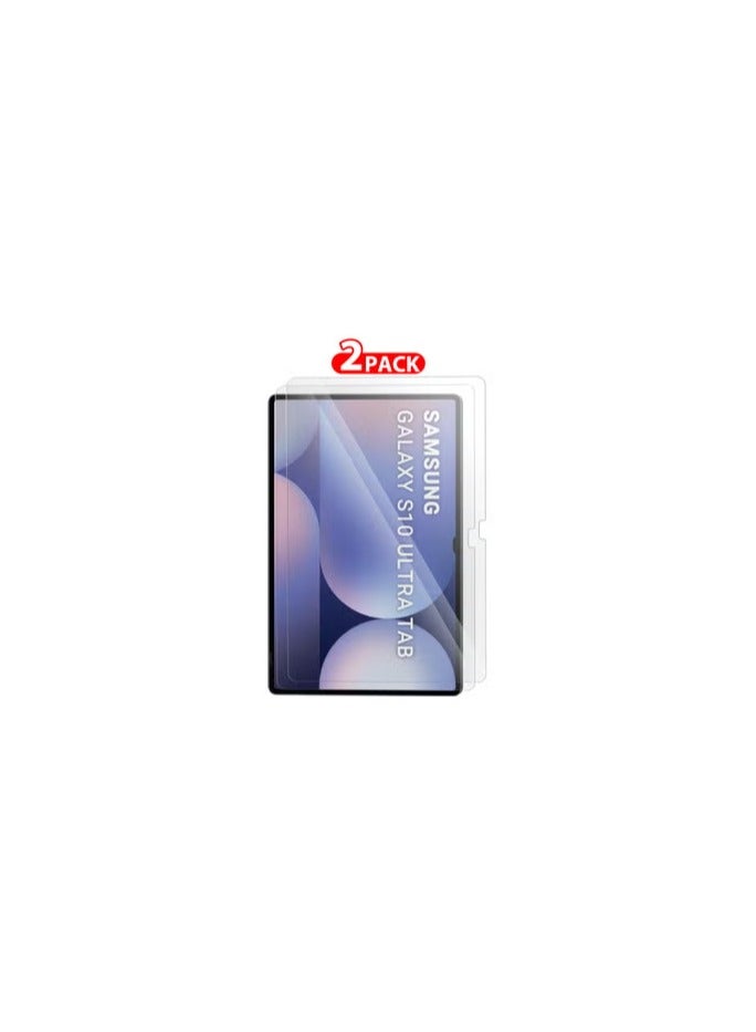 CATANES (for Samsung Galaxy S10 Ultra Tab) 2Packs Premium Screen Protector Full Coverage, Scratch-Resistant Anti Bubble - Clear - Image 1