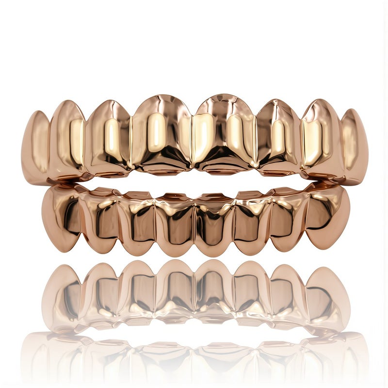 Heavy Duty Smooth Grillz Top Bottom 8 Tooth Scratch Resistant Long Lasting Shine - Image 5