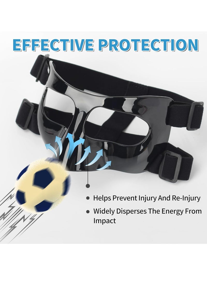 Generic Nose Guard for Broken Nose, Face Shield Masks for Soccer and Basketball Sports, Adjustable for Adults and Teenagers, Suitable for Men and Women  - Image 3