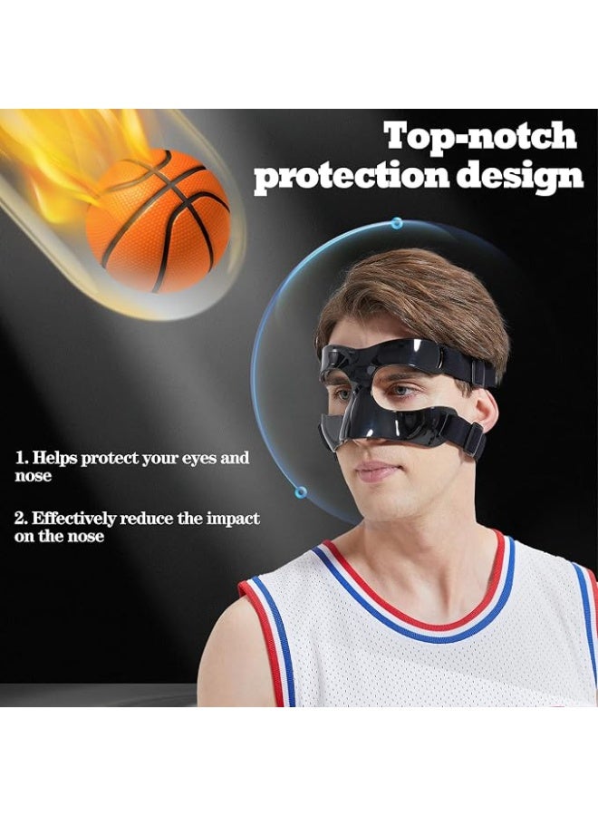 Adjustable Nose Guard for Broken Nose – Protective Face Shield for Basketball & Soccer, Unisex Sports Mask with Cushion Pads for Adults & Teens - Image 3