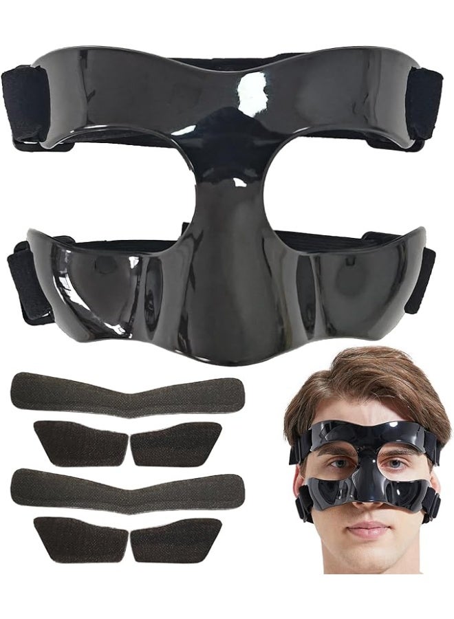 Adjustable Nose Guard for Broken Nose – Protective Face Shield for Basketball & Soccer, Unisex Sports Mask with Cushion Pads for Adults & Teens - Image 1