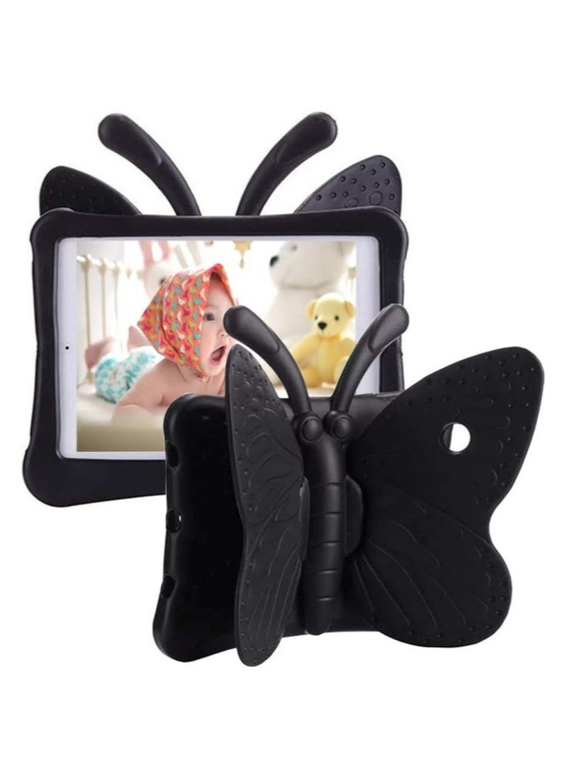 Raxoom iPad 10.2 Case for Kids, iPad 8th 2020 Case, 3D Cute Cartoon Butterfly Cover Non-Toxic EVA Foam Wings Kickstand Kid-Proof Shockproof Bumper Girl Boy Gift for Apple iPad 7 8 Gen 10.2'' - Black - Image 5