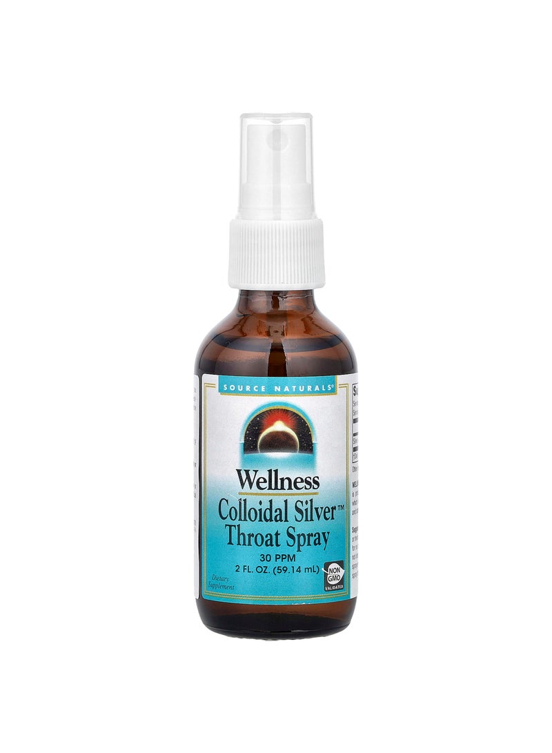 Wellness Colloidal Silver™  Throat Spray, 2 fl oz (59.14 ml)