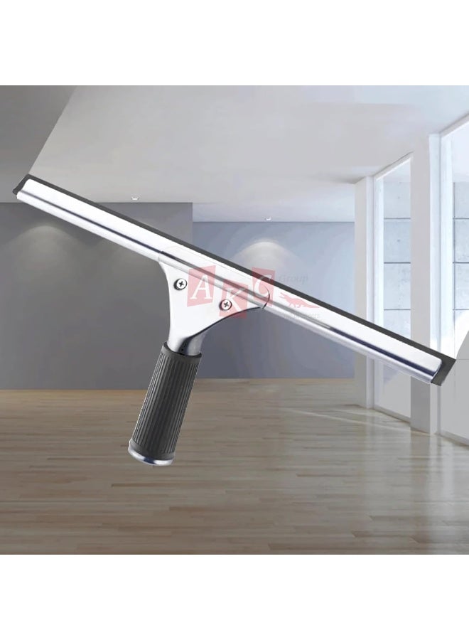 AKC Stainless Steel Glass Wiper – 35 cm Telescopic Handle, Silicone Rubber Squeegee, Heavy-Duty Window Cleaner, Versatile Glass Cleaning Tool - Image 5