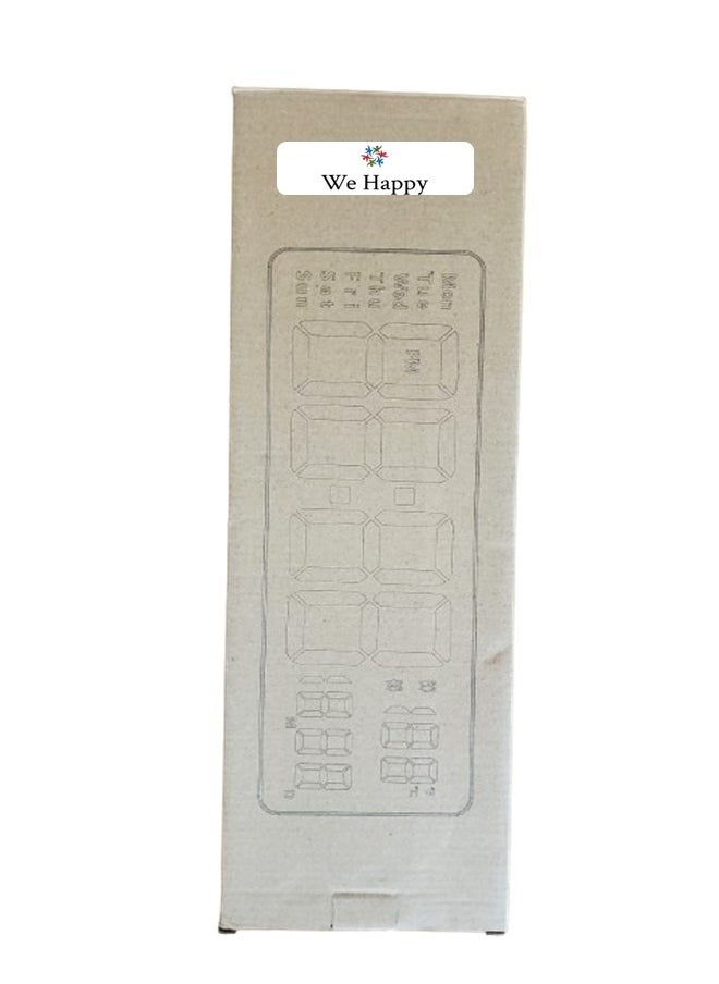 We Happy Smart Wall Clock with Remote Control Multifunctional for Modern Living Crafting Home Decor Time, Date, and Temp in Style  - Image 4