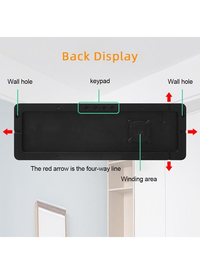 We Happy - Smart Wall Clock with Remote Control Multifunctional for Modern Living Crafting Home Decor Time, Date, and Temp in Style - Image 1