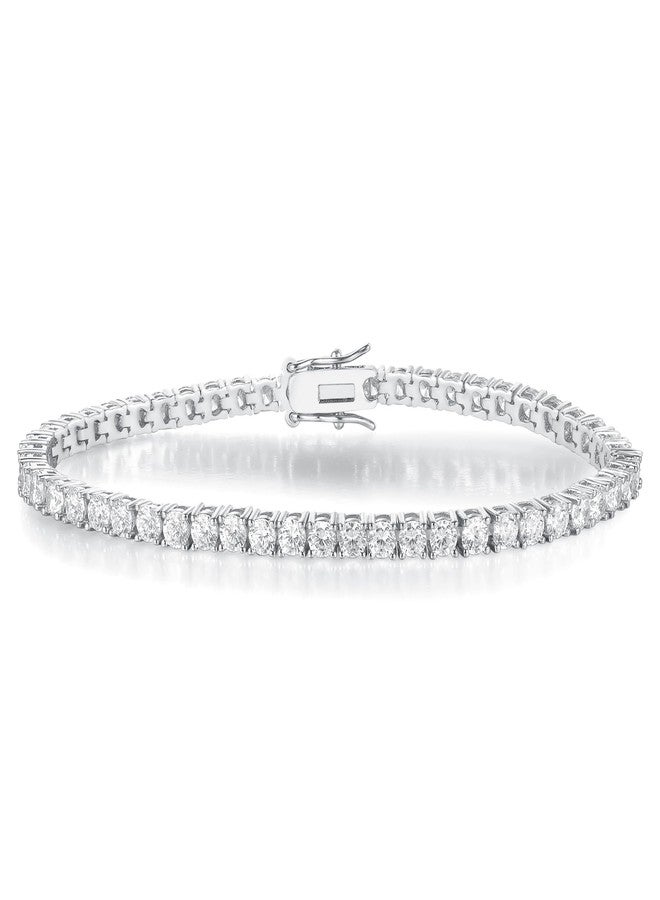 Gemsme 2.0MM Tennis Bracelet for Women and Men，18K White/Yellow Gold Plated Round 2mm Cubic Zirconia Classic Tennis Bracelet, 6.5 Inch, Cubic Zirconia - Image 1