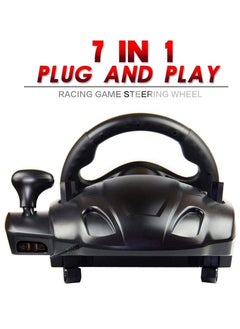 Generic Racing Steering Wheel With Brake Pedal  - Image 2