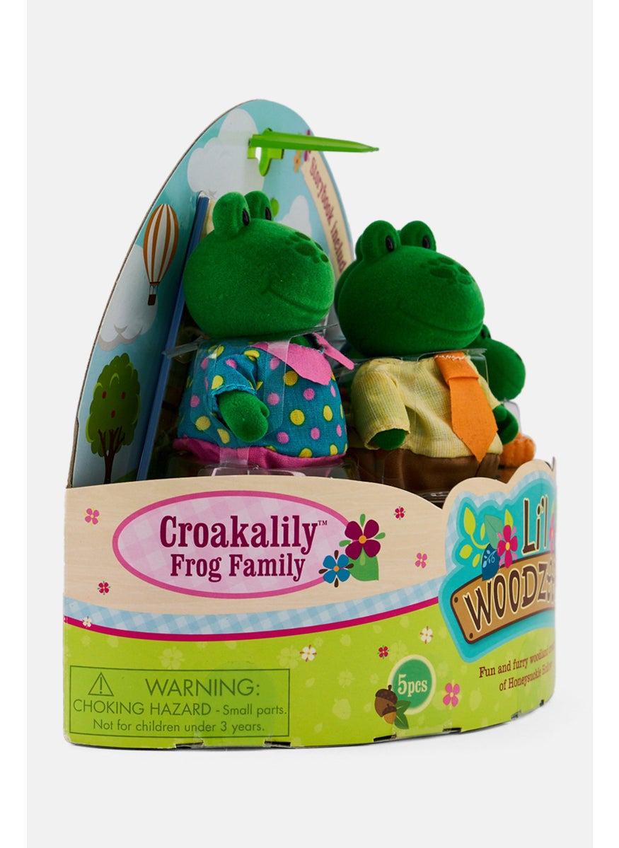 Li'L WOODZEEZ Croakalily Frog Family With Story Book  - Image 4