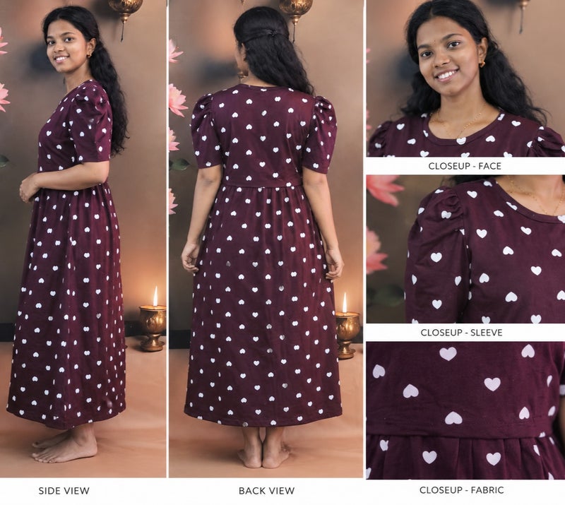 Feeding type Maternity Wear - Half sleeve - Image 3
