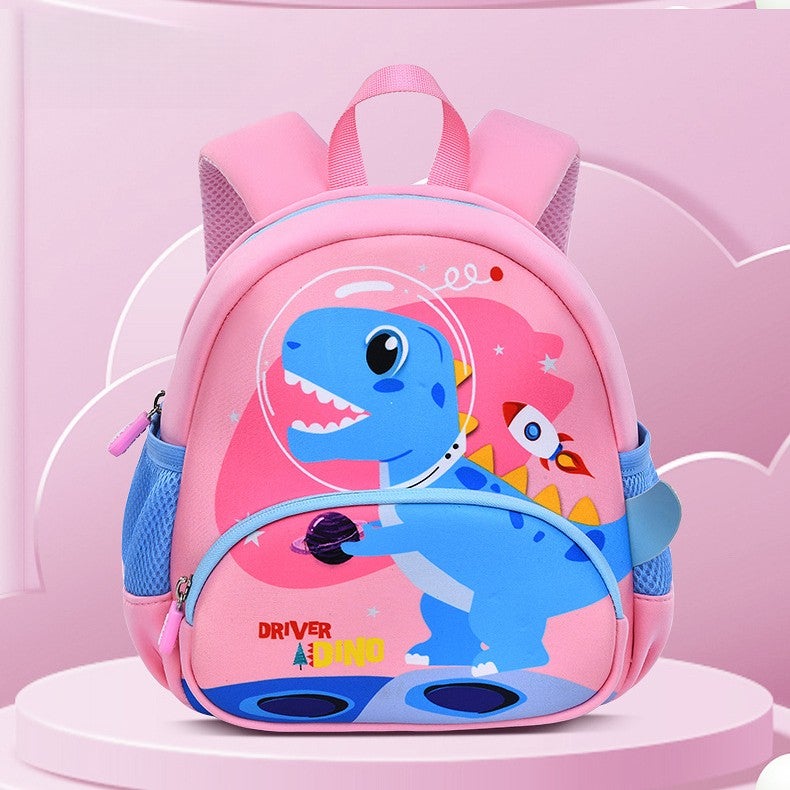 Kids Backpack Dinosaur Design 3-5 Years, School Supplies Large Capacity Waterproof Reflective Wear-Resistant Lightweight Spine-Protective Kindergarten Bag - Image 1