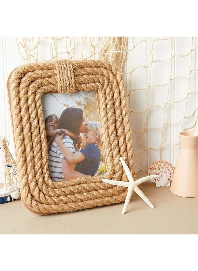 Okuna Outpost Jute Rope Picture Frame for 5x7 Inch Photos, Nautical Home Décor - pzsku/ZFBEE1849FDBFE3E7B8D3Z/45/_/1740982895/50335095-bd26-4208-a254-098259c63808