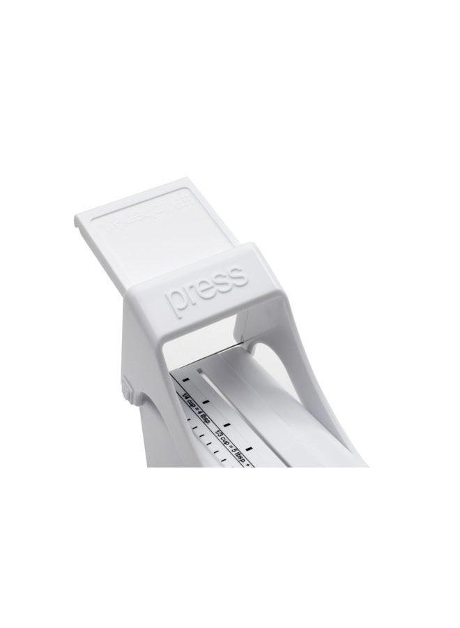 KitchenArt Buttermate Butter Cutter Slicer, Measuring Dispenser and Keeper, 1 Stick Capacity, White - Image 5