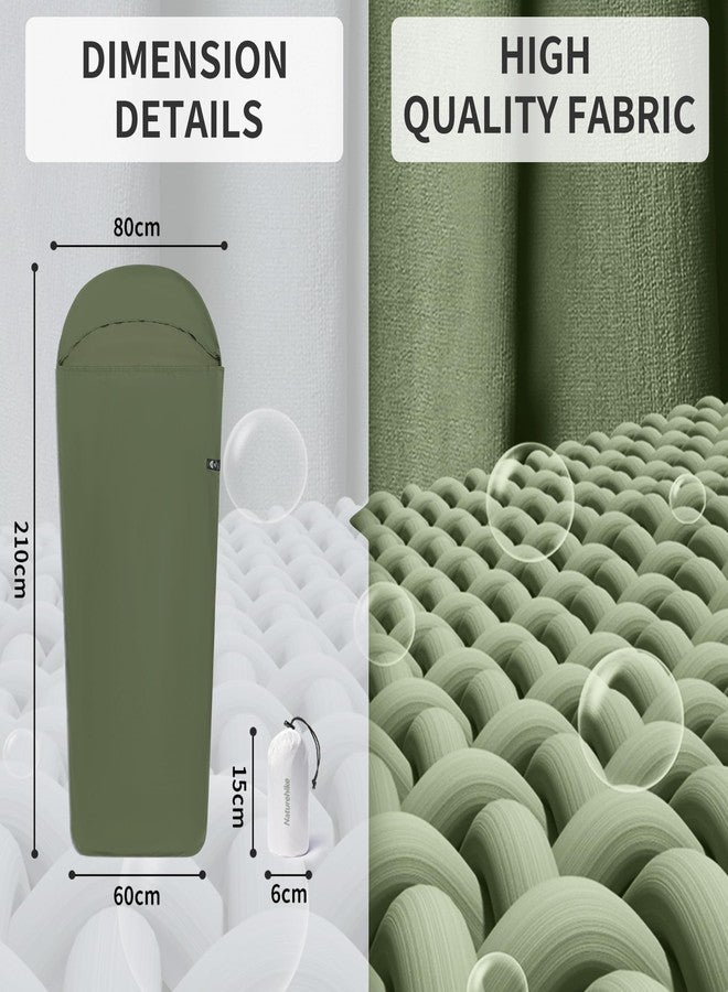 Naturehike Ultralight Sleeping Bag Liner 4.5oz， ZY20 Green - Image 3