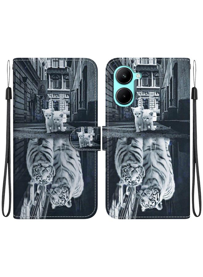 S-TOP Case For Realme C33 Crystal Texture Colored Drawing Leather Phone Case - Image 1