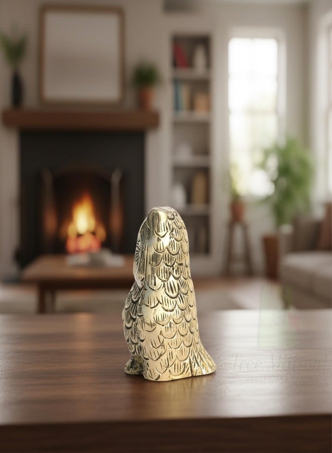 TREE MAISON CORONATING HOMES Small Brass Vaastu Owl | Size - 2.5 Inch (Approx) | Weight Of 1 Owl - 260G (Approx) | Home Decor | Feng Shui | Vastu Shastra Remedies | Owl Statue for Good Luck |Pack of 2 - Image 5