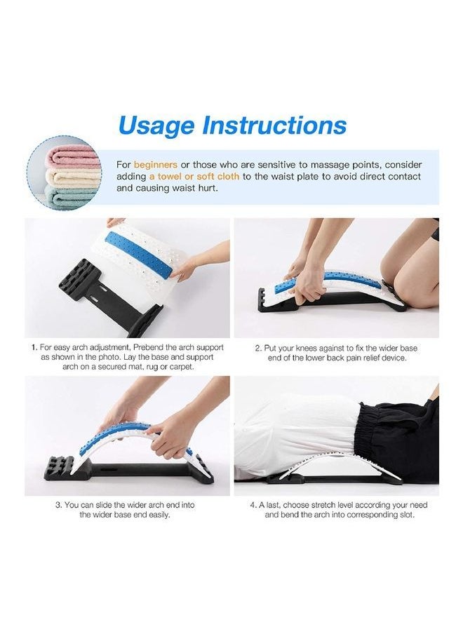 NIBEMINENT Adjustable Back Stretcher Device With Magnetic Points  - Image 3