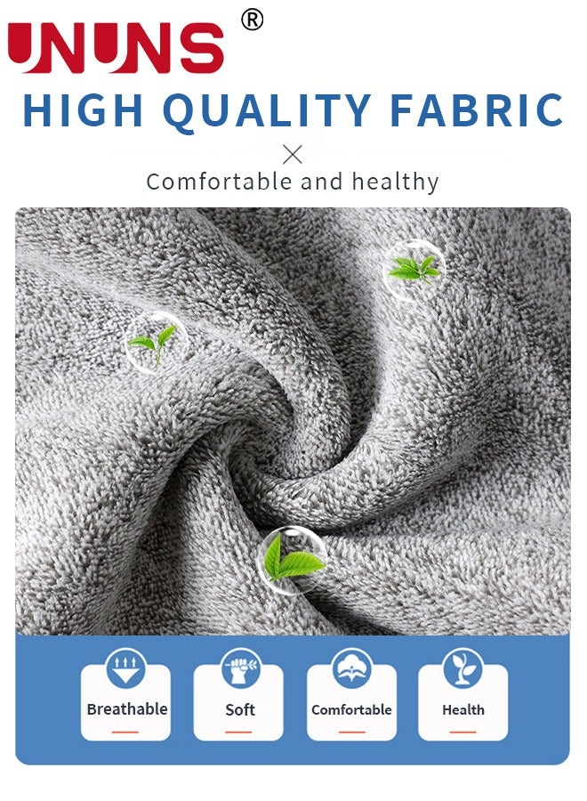 UNUNS Microfiber Cleaning Cloth,10 Pcs Kitchen Rags,High Absorbent Towels,Reusable Dish Cloth,Cleaning Cloth For Dishes,Quick-Drying Bath Clean Towels,Rags For Cleaning Home Car,Grey 25x25cm  - Image 3