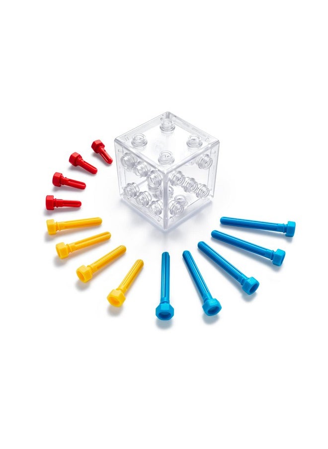Criss Cross Cube 3D Puzzle Game - Brainteaser With 80 Challenges For Ages 8 - Adult