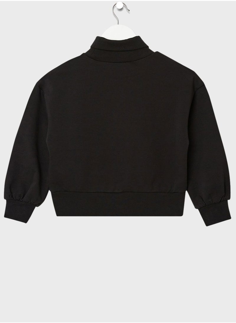 TOMMY HILFIGER - Kids Essential Roll Neck Sweatshirt - Image 1