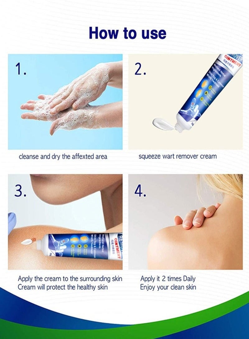 Sumifun Wart Remover Ointment Cream Skin Treatment with Natural Herbal Ingredients for the Treatment of Common Warts Effective and Safe  - Image 5