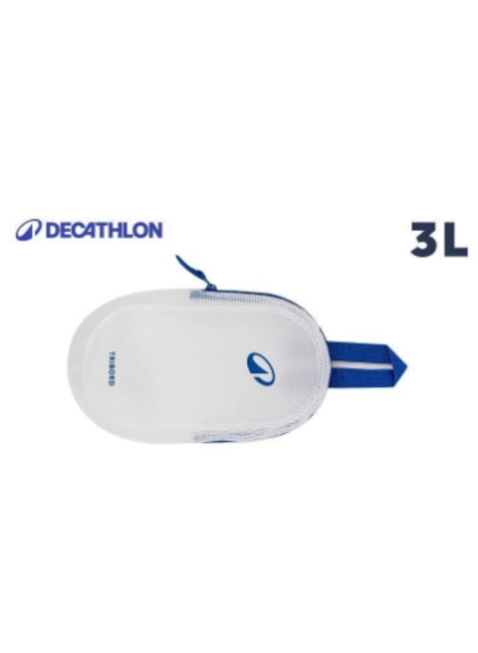 Decathlon 3L White and Blue Sports Storage Pouch