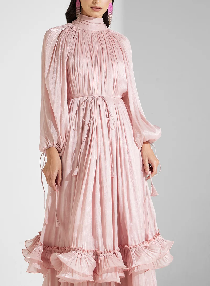 Golden Apple RUFFLE DETAILED MAXI DRESS