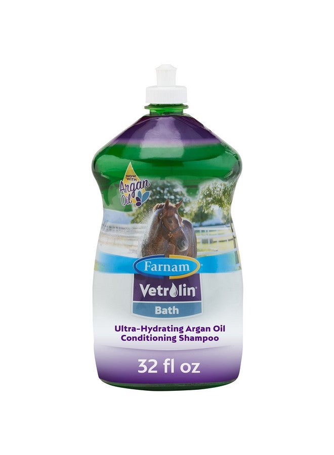 Farnam Vetrolin Bath UltraHydrating Shampoo For Horses And Dogs 32 Ounces,Green - Image 1