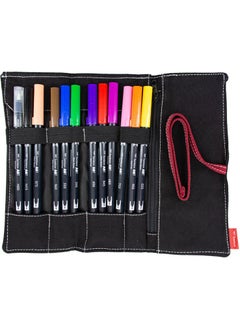 Dual Brush Pen Brush Pen 12 Colors Roll Bag - pzsku/ZFBEE8DCEE0939C84F67CZ/45/_/1725794657/050bae00-c266-4b98-ae78-50ce6654f047