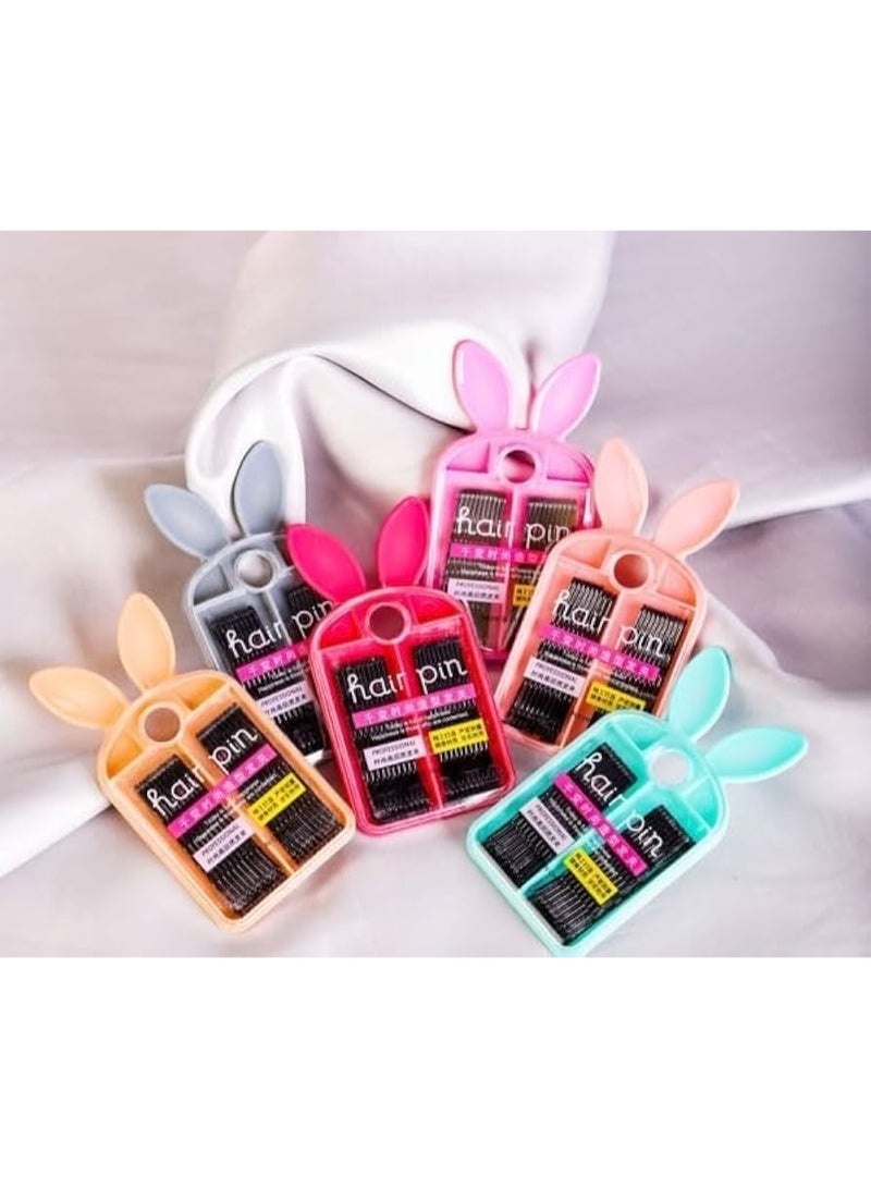 ​Hair Bobby Pins Set in Bunny Case - Image 4