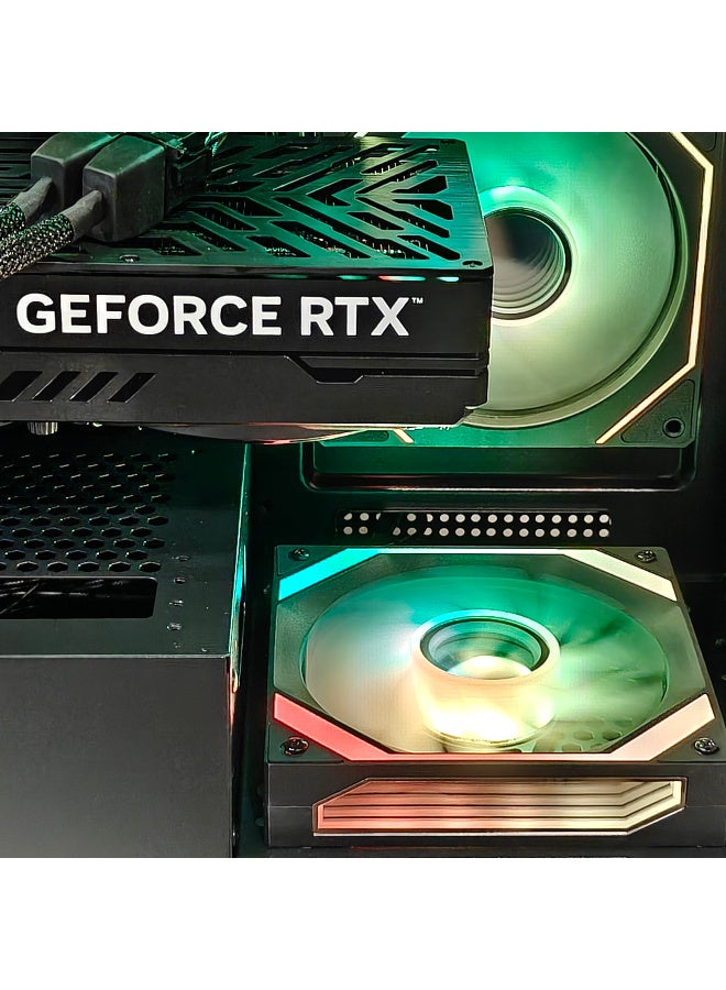  موستيك للتجارة العامة ذ م م كمبيوتر ألعاب بمعالج AMD Ryzen 7-7800X3D بتردد يصل إلى 5.0 جيجاهرتز | بطاقة رسومات NVIDIA RTX 5070 بسعة 12 جيجابايت GDDR7 | ذاكرة وصول عشوائي DDR5 بسعة 32 جيجابايت بتردد 6000 ميجاهرتز | قرص تخزين SSD من نوع M.2 NVMe بسعة 1 تيرابايت | نظام تبريد سائل 360 مم | يدعم تقنية الواي فاي | نظام التشغيل Windows 11 Pro - Image 3