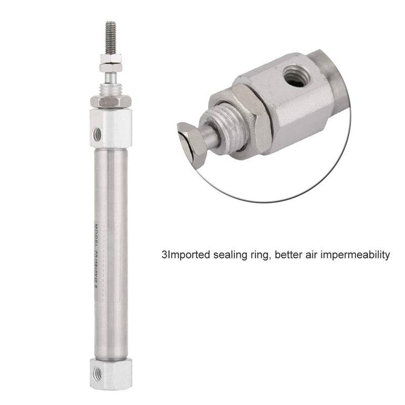 Double Acting Mini Air Cylinder 10mm Diameter 45mm Stroke CDJ2B10 45B for Automation - Image 5