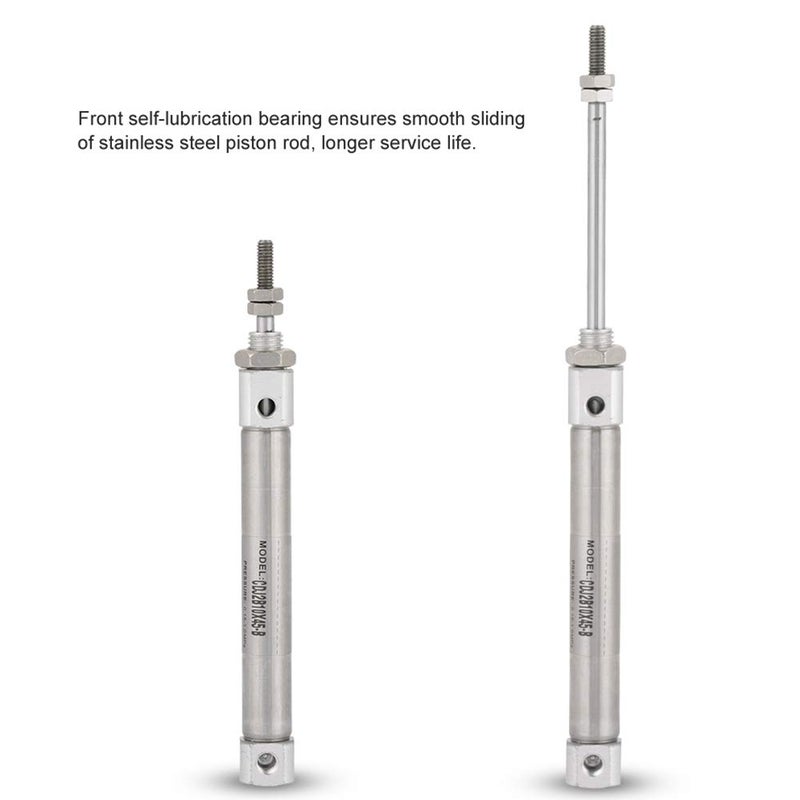 Double Acting Mini Air Cylinder 10mm Diameter 45mm Stroke CDJ2B10 45B for Automation - Image 3