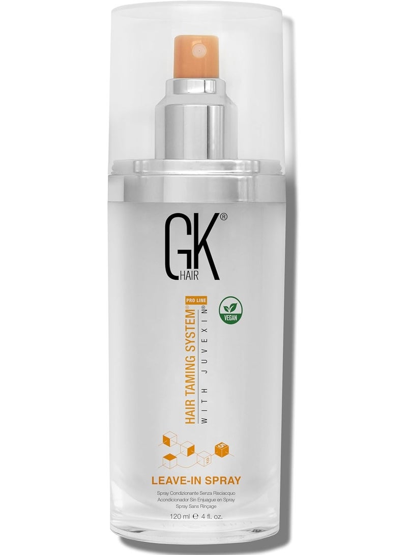 GK بخاخ بلسم كيراتين بدون شطف 120 مل - لحماية الشعر الجاف والتالف والمجعد مع زيت طبيعي عضوي للقوة واللمعان | مرطب ومملس للشعر - Image 1
