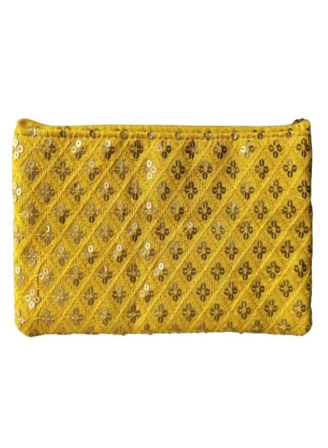 PRISMAXIC Traditional Vintage Embroidered Potli Purse for Women with Zipper Return Gifts Potli Pouches for Ladies Potli for Gifting Pack of - 6 Multicolor - Image 2