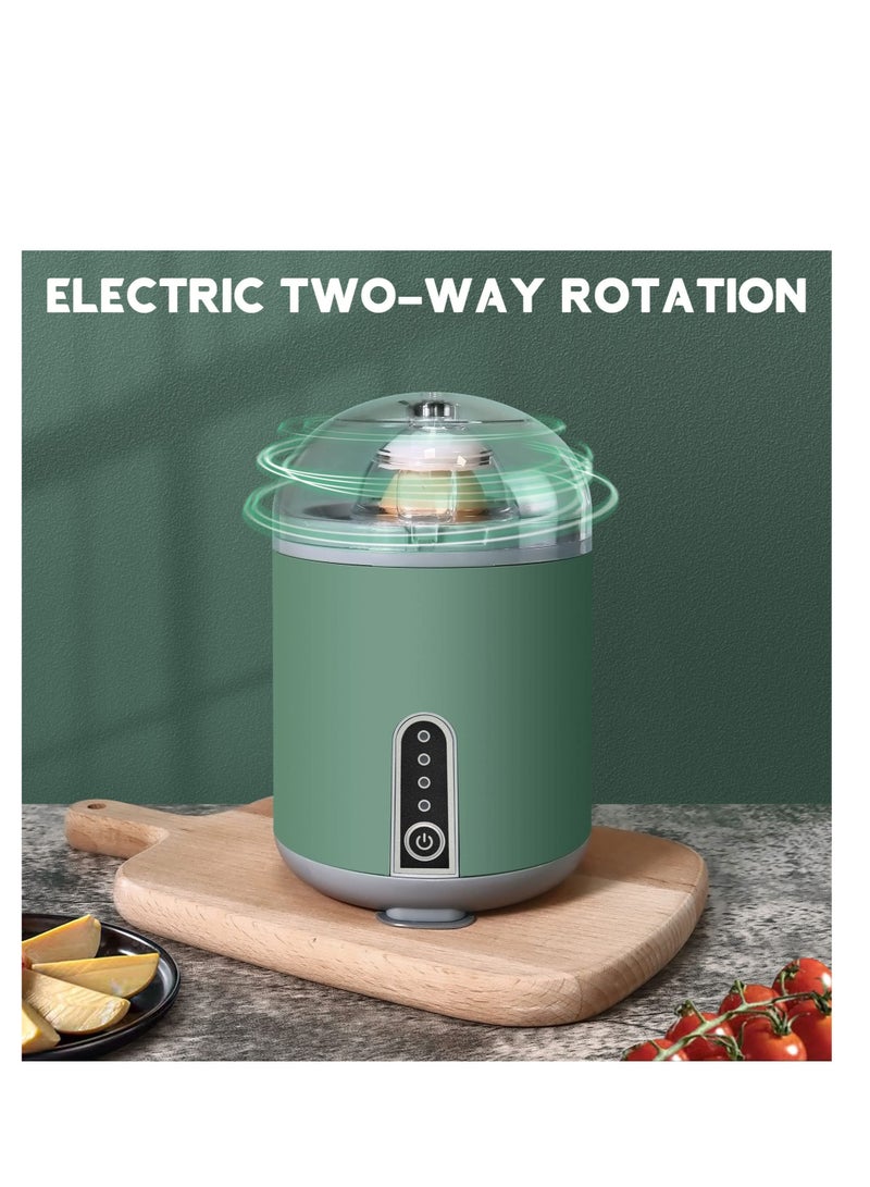 Electric Egg Yolk Mixer, Boiled Golden Egg Separator, Wireless Egg Spinning Maker, Egg Scrambler in Shell Shaker with USB Charger, for Home Kitchen Cooking Baking Mixing Egg (Green)  - Image 4